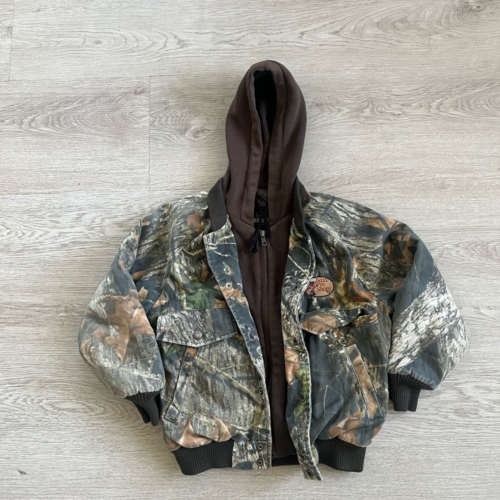Bass Pro Shops Kids Camouflage Puffer Jacket with Hood